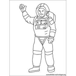 Disegno da colorare: Astronauta (Carriere e Professioni) #87717 - Pagine da Colorare Stampabili Gratuite