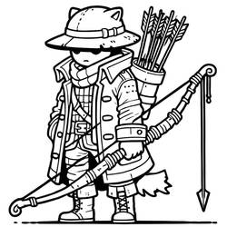 Disegno da colorare: Cacciatore (Carriere e Professioni) #218036 - Pagine da Colorare Stampabili Gratuite