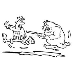 Disegno da colorare: Cacciatore (Carriere e Professioni) #218048 - Pagine da Colorare Stampabili Gratuite