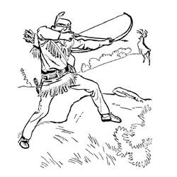 Disegno da colorare: Cacciatore (Carriere e Professioni) #218050 - Pagine da Colorare Stampabili Gratuite