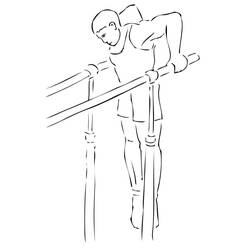 Disegno da colorare: Ginnastica (Carriere e Professioni) #192299 - Pagine da Colorare Stampabili Gratuite