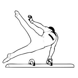 Disegno da colorare: Ginnastica (Carriere e Professioni) #192300 - Pagine da Colorare Stampabili Gratuite
