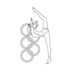 Disegno da colorare: Ginnastica (Carriere e Professioni) #192302 - Pagine da Colorare Stampabili Gratuite