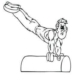 Disegno da colorare: Ginnastica (Carriere e Professioni) #192306 - Pagine da Colorare Stampabili Gratuite
