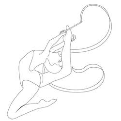 Disegno da colorare: Ginnastica (Carriere e Professioni) #192307 - Pagine da Colorare Stampabili Gratuite