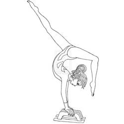 Disegno da colorare: Ginnastica (Carriere e Professioni) #192310 - Pagine da Colorare Stampabili Gratuite