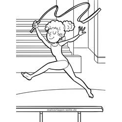 Disegno da colorare: Ginnastica (Carriere e Professioni) #192322 - Pagine da Colorare Stampabili Gratuite