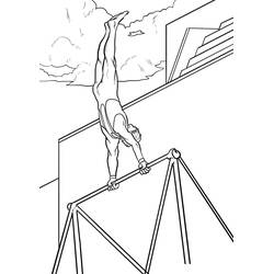 Disegno da colorare: Ginnastica (Carriere e Professioni) #192323 - Pagine da Colorare Stampabili Gratuite