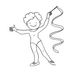 Disegno da colorare: Ginnastica (Carriere e Professioni) #192325 - Pagine da Colorare Stampabili Gratuite