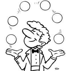 Disegni da colorare: Giocoliere - Pagine da Colorare Stampabili Gratuite