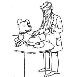 Disegni da colorare: Veterinario - Pagine da Colorare Stampabili Gratuite