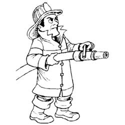 Disegno da colorare: Vigile del Fuoco (Carriere e Professioni) #105517 - Pagine da Colorare Stampabili Gratuite