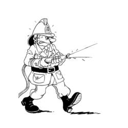 Disegno da colorare: Vigile del Fuoco (Carriere e Professioni) #105541 - Pagine da Colorare Stampabili Gratuite