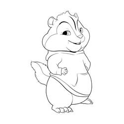 Disegno da colorare: Alvin e the Chipmunks (Cartoni Animati e Serie Animate) #128239 - Pagine da Colorare Stampabili Gratuite