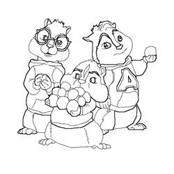 Disegno da colorare: Alvin e the Chipmunks (Cartoni Animati e Serie Animate) #128244 - Pagine da Colorare Stampabili Gratuite