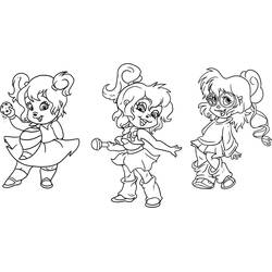 Disegno da colorare: Alvin e the Chipmunks (Cartoni Animati e Serie Animate) #128252 - Pagine da Colorare Stampabili Gratuite
