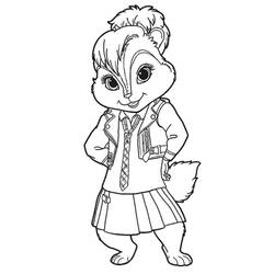 Disegno da colorare: Alvin e the Chipmunks (Cartoni Animati e Serie Animate) #128312 - Pagine da Colorare Stampabili Gratuite