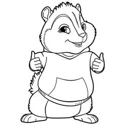 Disegno da colorare: Alvin e the Chipmunks (Cartoni Animati e Serie Animate) #128343 - Pagine da Colorare Stampabili Gratuite