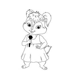 Disegno da colorare: Alvin e the Chipmunks (Cartoni Animati e Serie Animate) #128356 - Pagine da Colorare Stampabili Gratuite