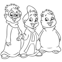 Disegno da colorare: Alvin e the Chipmunks (Cartoni Animati e Serie Animate) #128367 - Pagine da Colorare Stampabili Gratuite