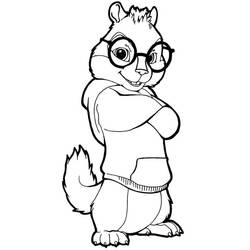 Disegno da colorare: Alvin e the Chipmunks (Cartoni Animati e Serie Animate) #128373 - Pagine da Colorare Stampabili Gratuite