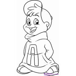 Disegno da colorare: Alvin e the Chipmunks (Cartoni Animati e Serie Animate) #128389 - Pagine da Colorare Stampabili Gratuite