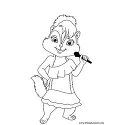 Disegno da colorare: Alvin e the Chipmunks (Cartoni Animati e Serie Animate) #128395 - Pagine da Colorare Stampabili Gratuite