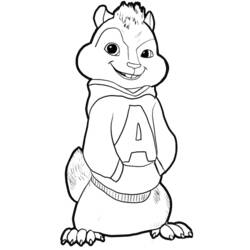 Disegno da colorare: Alvin e the Chipmunks (Cartoni Animati e Serie Animate) #128424 - Pagine da Colorare Stampabili Gratuite