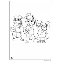 Disegno da colorare: Alvin e the Chipmunks (Cartoni Animati e Serie Animate) #128444 - Pagine da Colorare Stampabili Gratuite