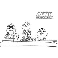Disegno da colorare: Alvin e the Chipmunks (Cartoni Animati e Serie Animate) #128464 - Pagine da Colorare Stampabili Gratuite
