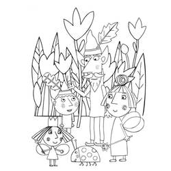 Disegni da colorare: Ben e Holly's Little Kingdom - Pagine da Colorare Stampabili Gratuite