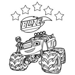 Disegno da colorare: Blaze e the Monster Machines (Cartoni Animati e Serie Animate) #199444 - Pagine da Colorare Stampabili Gratuite