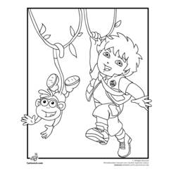 Disegno da colorare: Go Diego! (Cartoni Animati e Serie Animate) #48552 - Pagine da Colorare Stampabili Gratuite