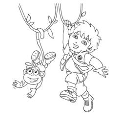 Disegno da colorare: Go Diego! (Cartoni Animati e Serie Animate) #48585 - Pagine da Colorare Stampabili Gratuite