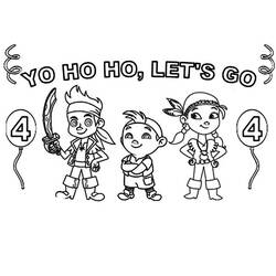 Disegno da colorare: Jake e the Never Land Pirates (Cartoni Animati e Serie Animate) #42498 - Pagine da Colorare Stampabili Gratuite