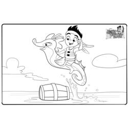 Disegno da colorare: Jake e the Never Land Pirates (Cartoni Animati e Serie Animate) #42501 - Pagine da Colorare Stampabili Gratuite