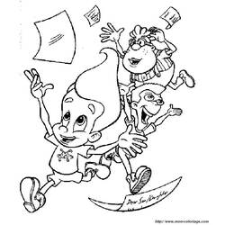 Disegno da colorare: Jimmy Neutron (Cartoni Animati e Serie Animate) #48960 - Pagine da Colorare Stampabili Gratuite