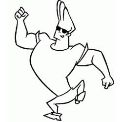 Disegni da colorare: Johnny Bravo - Pagine da Colorare Stampabili Gratuite