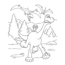 Disegni da colorare: Le Voyage d’Arlo - Pagine da Colorare Stampabili Gratuite