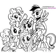 Disegni da colorare: My Little Pony - Pagine da Colorare Stampabili Gratuite