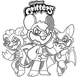 Disegno da colorare: Nightmare Critters (Cartoni Animati e Serie Animate) #218808 - Pagine da Colorare Stampabili Gratuite