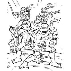 Disegno da colorare: Ninja Turtle (Cartoni Animati e Serie Animate) #183747 - Pagine da Colorare Stampabili Gratuite