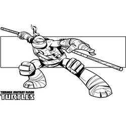 Disegno da colorare: Ninja Turtle (Cartoni Animati e Serie Animate) #183748 - Pagine da Colorare Stampabili Gratuite