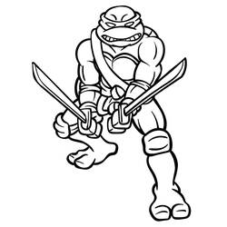 Disegno da colorare: Ninja Turtle (Cartoni Animati e Serie Animate) #183753 - Pagine da Colorare Stampabili Gratuite