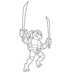 Disegno da colorare: Ninja Turtle (Cartoni Animati e Serie Animate) #183755 - Pagine da Colorare Stampabili Gratuite