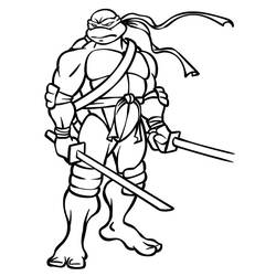Disegno da colorare: Ninja Turtle (Cartoni Animati e Serie Animate) #183756 - Pagine da Colorare Stampabili Gratuite