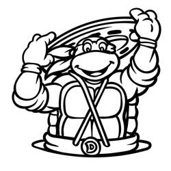 Disegno da colorare: Ninja Turtle (Cartoni Animati e Serie Animate) #183758 - Pagine da Colorare Stampabili Gratuite
