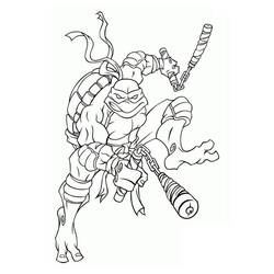 Disegno da colorare: Ninja Turtle (Cartoni Animati e Serie Animate) #183761 - Pagine da Colorare Stampabili Gratuite