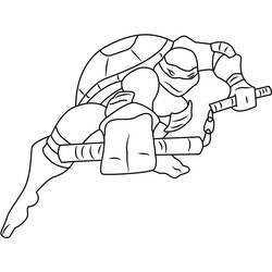 Disegno da colorare: Ninja Turtle (Cartoni Animati e Serie Animate) #183763 - Pagine da Colorare Stampabili Gratuite