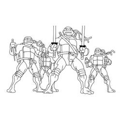 Disegno da colorare: Ninja Turtle (Cartoni Animati e Serie Animate) #183764 - Pagine da Colorare Stampabili Gratuite